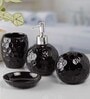 Modern Black Ceramic (Set of 4) Bath Set