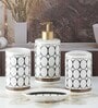 Modern Black Ceramic (Set of 4) Bath Set