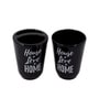 Modern Black Ceramic Set of 4 Bath Accessories Set 