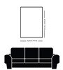 Black Circle on Abstract Canvas Wall Painting Stretch Canvas Frame