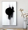 Black Circle on Abstract Canvas Wall Painting Stretch Canvas Frame