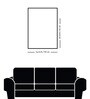 Black Circle on Abstract Canvas Wall Painting Stretch Canvas Frame