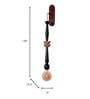Modern Black Geometric Wooden Hanging Wall Sconce
