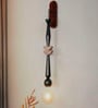 Modern Black Geometric Wooden Hanging Wall Sconce