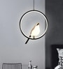 Modern Black Led Bird Round  Ceiling Light Fixture Pendant Light