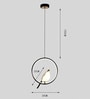 Modern Black Led Bird Round  Ceiling Light Fixture Pendant Light