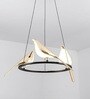 Modern Black Led Bird Round Cluster Ceiling Light