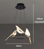 Modern Black Led Bird Round Cluster Ceiling Light