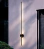 Modern Black LED Outdoor Wall Sconce with 60-Inch Sleek Linear Pipe