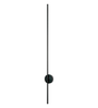 Modern Black LED Outdoor Wall Sconce with 60-Inch Sleek Linear Pipe