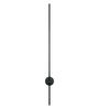 Modern Black LED Outdoor Wall Sconce with 60-Inch Sleek Linear Pipe