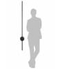 Modern Black LED Outdoor Wall Sconce with 60-Inch Sleek Linear Pipe