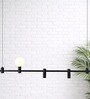 Modern Black Linear Pendant Light   Dual Globe & Spotlight Design