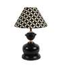 Fellida Offwhite & Black Cotton Shade Night Lamp With Iron Base
