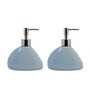 Modern Blue Ceramic (Set of 2) Soap Dispensers