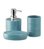 Modern Blue Ceramic (Set of 3) Bath Set