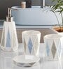 Modern Blue Ceramic (Set of 4) Bath Set