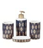 Modern Blue Ceramic (Set of 4) Bath Set