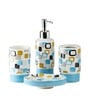 Modern Blue Ceramic (Set of 4) Bath Set