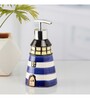 Modern Blue Ceramic Soap Dispenser