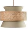 Modern Boho Rattan Pendant Lamp (Beige and Brown)