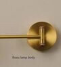 Modern Brass Cone Wall Light with Directional Arm