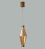Modern Brass Prism Pendant Light
