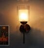 Modern Brass Wall Sconce Cylindrical Glass