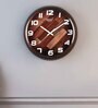 Brown Plastic Modern Modern Wall Clock