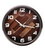 Brown Plastic Modern Modern Wall Clock