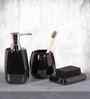 Black Modern Ceramic 3Pcs Bath Set