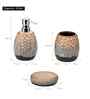 Brown Modern Ceramic 3Pcs Bath Set