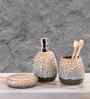 Brown Modern Ceramic 3Pcs Bath Set
