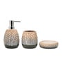 Brown Modern Ceramic 3Pcs Bath Set