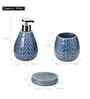 Blue Modern Ceramic 3Pcs Bath Set
