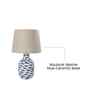 Modern Ceramic Table Lamp-Blue Petal