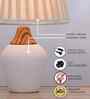 Modern Ceramic Table Lamp with Fabric Shade
