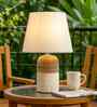 Modern Ceramic Table Lamp with Fabric Shade