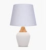 Modern Ceramic Table Lamp with Fabric Shade