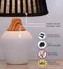 Modern Ceramic Table Lamp with Fabric Shade