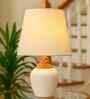 Modern Ceramic Table Lamp with Fabric Shade