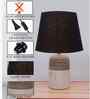 Modern Ceramic Table Lamp with Fabric Shade