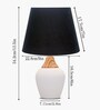 Modern Ceramic Table Lamp with Fabric Shade