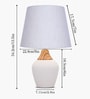 Modern Ceramic Table Lamp with Fabric Shade