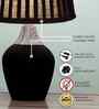 Modern Ceramic Table Lamp with Fabric Shade
