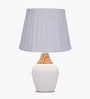 Modern Ceramic Table Lamp with Fabric Shade