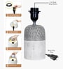 Modern Ceramic Table Lamp with Fabric Shade