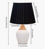 Modern Ceramic Table Lamp with Fabric Shade