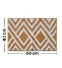 Brown Geometric Non-Slip Bath Mat (40x60 CM)
