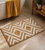 Brown Geometric Non-Slip Bath Mat (40x60 CM)